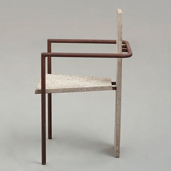Jonas Bohlin, a "Concrete" armchair, Källemo, Värnamo, Sweden 1981.