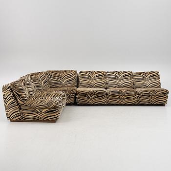 A three-piece 'Playboy' modular sofa, Dux, 1970s/80s.