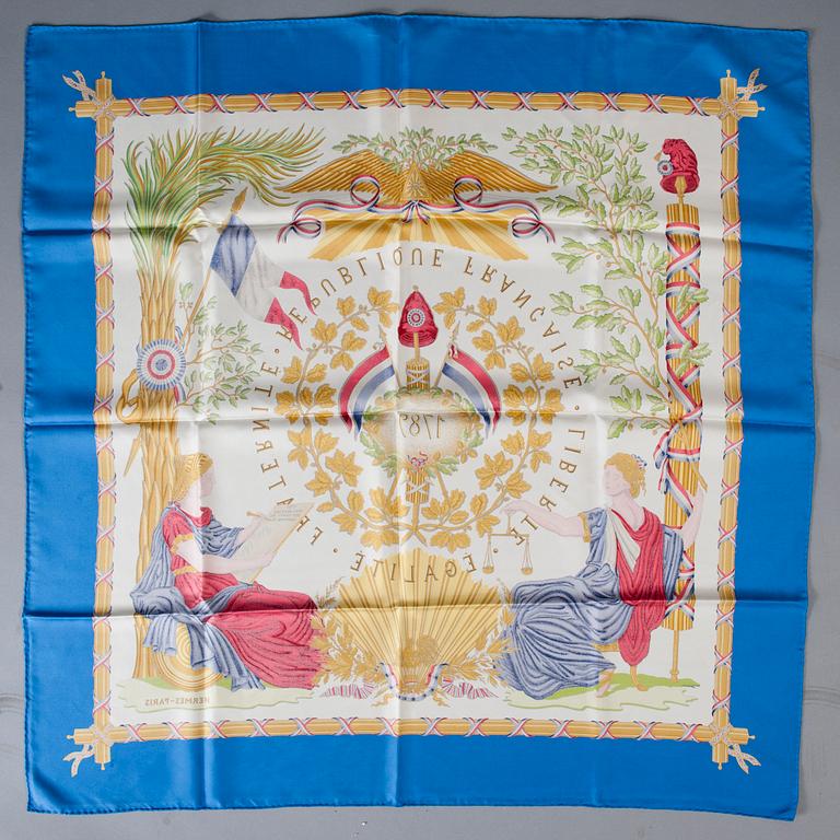 SCARF, "Liberté, Égalité, Fraternité", Hermès.