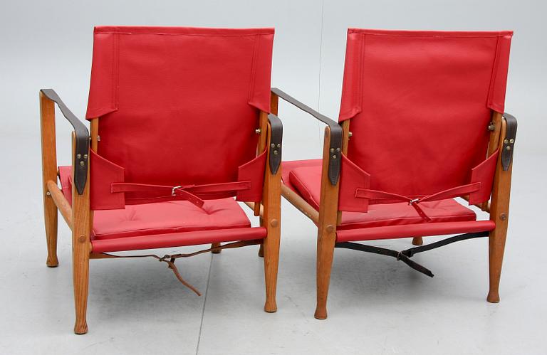 FÅTÖLJER, ett par, "Safari Chair", Kaare Klint, Danmark, 1900-talets andra hälft.