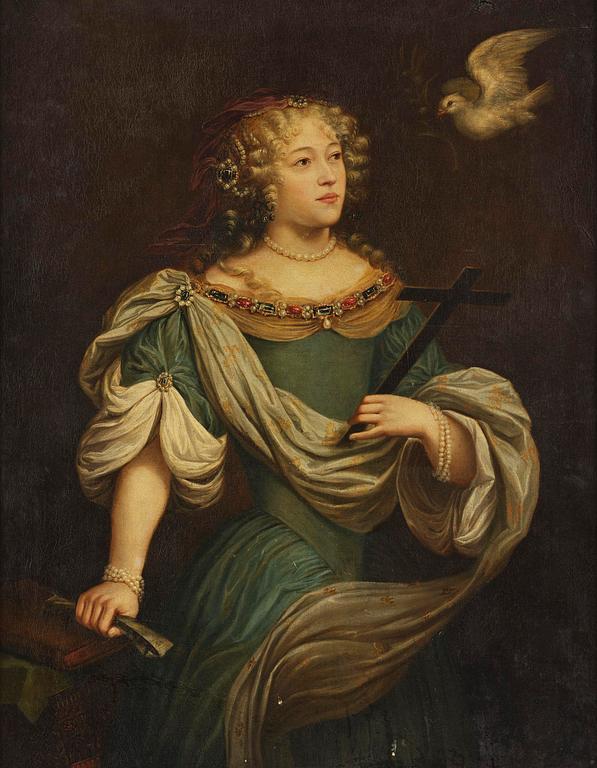 Abraham Janssens, follower of, Saint Helena, Possibly depicting Louise de La Vallière (1644-1710), the mistress of Louis XIV.