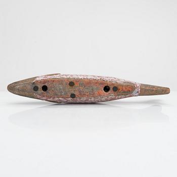 A ceramic fish sculpture. France, early 20th century.