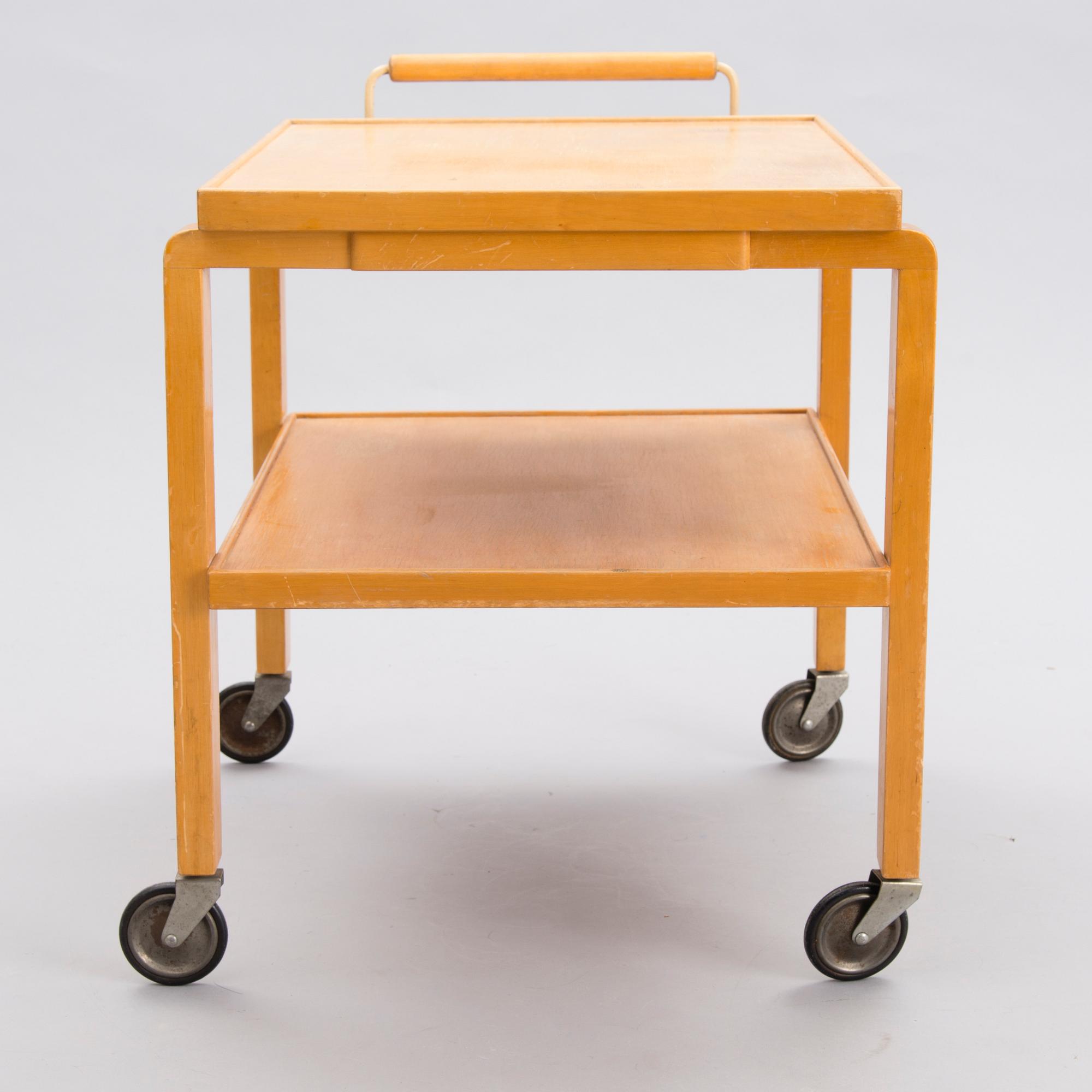 Alvar Aalto, A 1940s '99' tea trolley for  O.Y. Huonekalu- ja Rakennustyötehdas A.B. Finland.