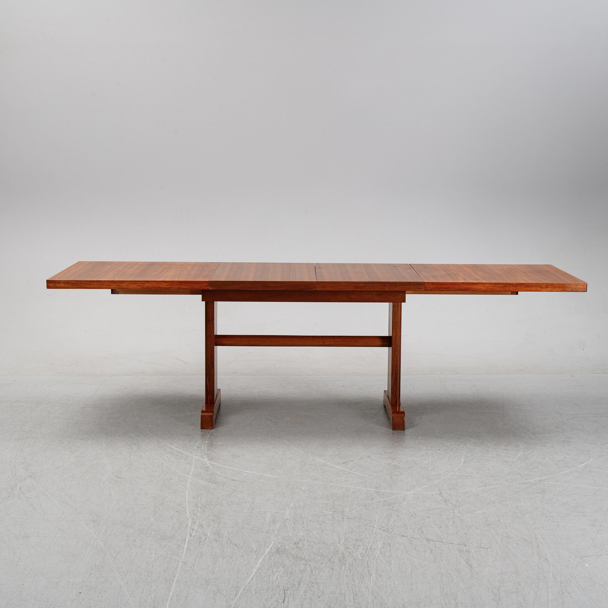 GA Berg, a teak dining table, 1940's/50's.