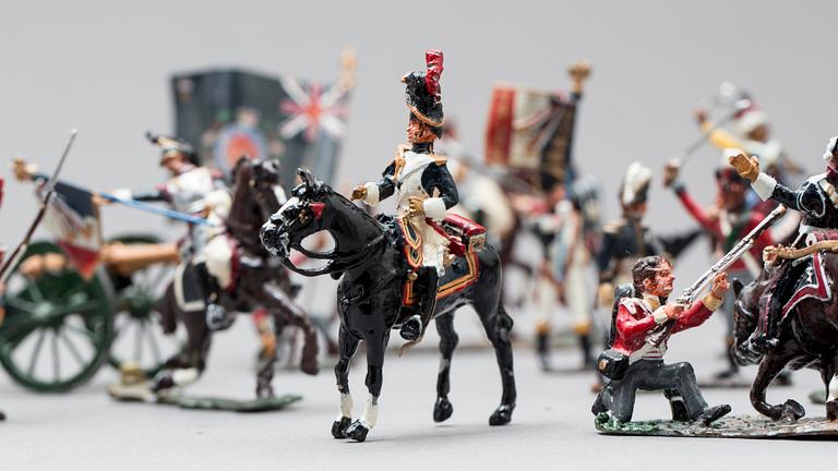 PARTI SOLDATER, Slaget Waterloo 1815, "All the Queens Men". 1900-talets slut.