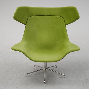Fåtölj, "Oyster High", design Michael Sodeau, Offecct, omkring 2000.