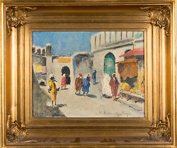 Hugo Backmansson, Square View in Tangier.