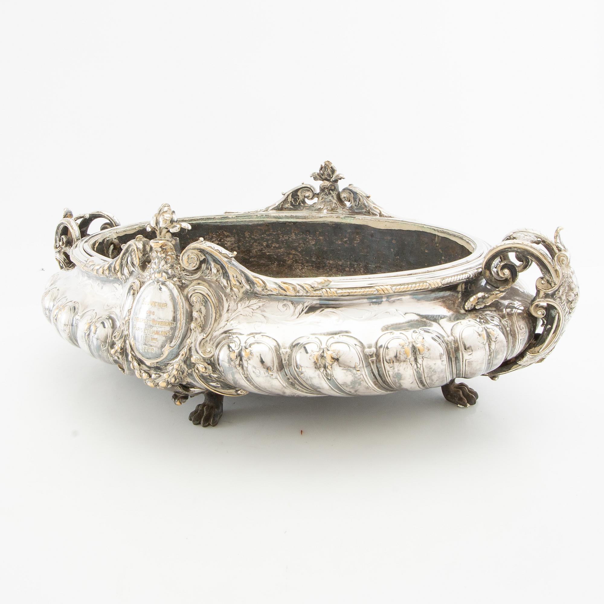 Jardinière Christolfe Frankrike daterad 1889.