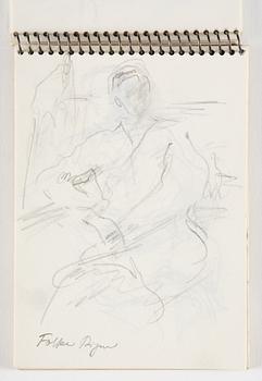 Lotte Laserstein, 4 skissböcker med blyertsteckningar.