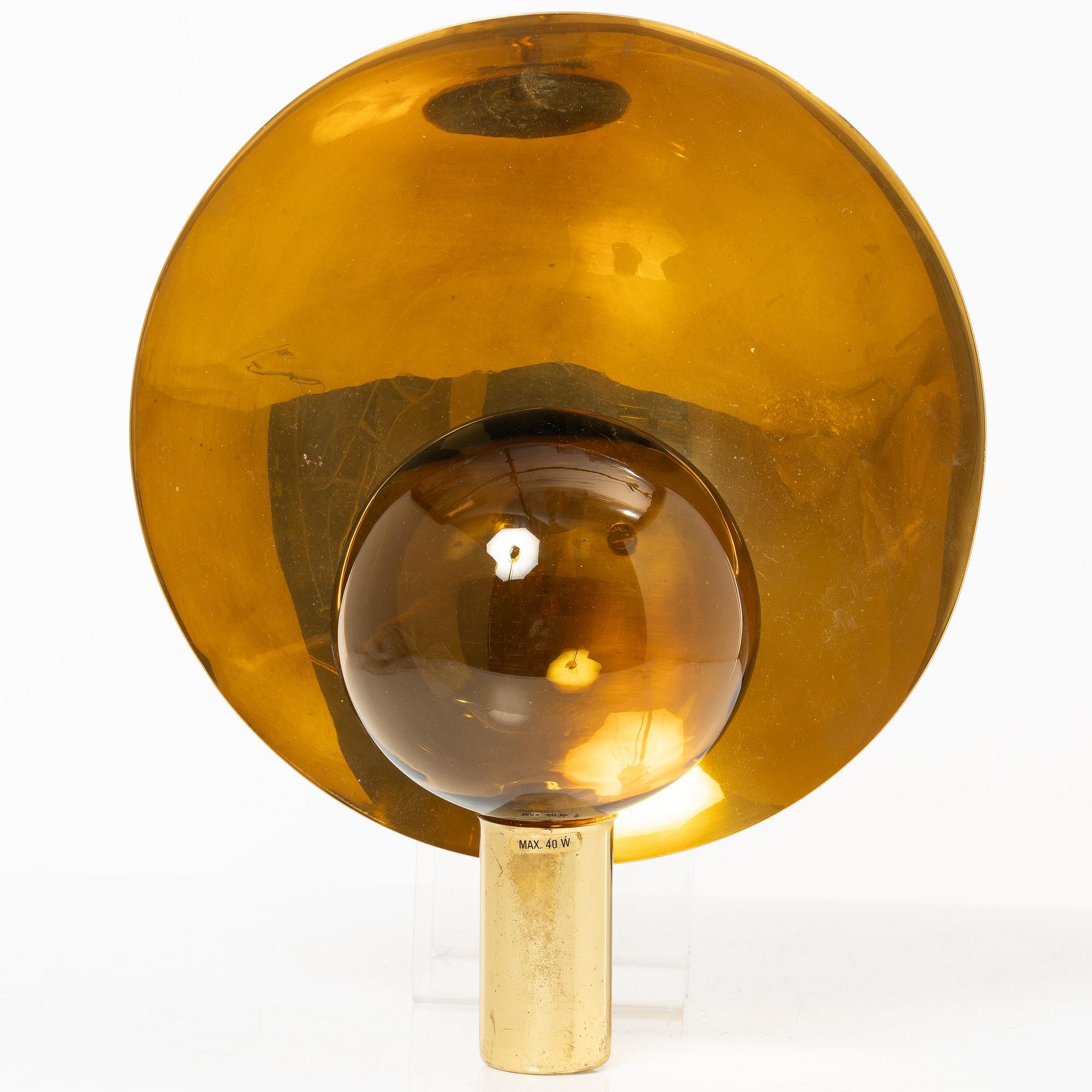 Hans-Agne Jakobsson, vägglampa, modell "V-180", Markaryd.