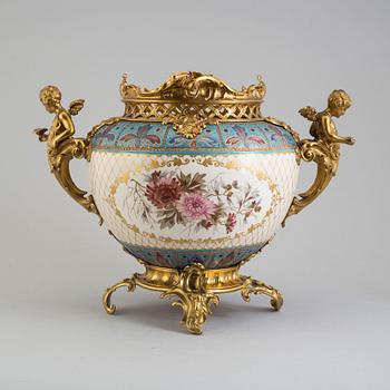 An early 20th century Central European flower pot.