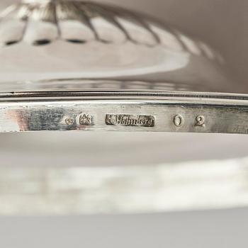 A Swedish 18th century silver tureen and cover, mark of Erik Holmberg, Lund 1796.