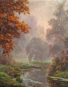 186. Ivan Avgustovitch Veltz, FOG OVER THE RIVER.