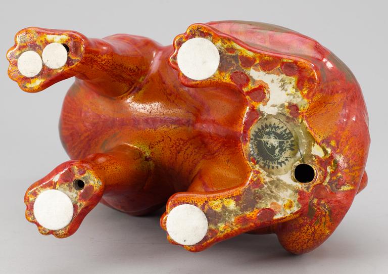 A Piero Fornasetti "Carlino" porcelain dog, Milan, Italy, 1950's.