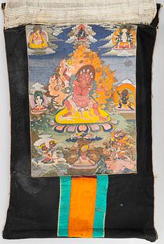 A Tibetan Thangka of Chaturbhuja Mahakala, early 20th century.