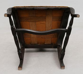 KARMSTOL, senbarockstil, 1800-tal.