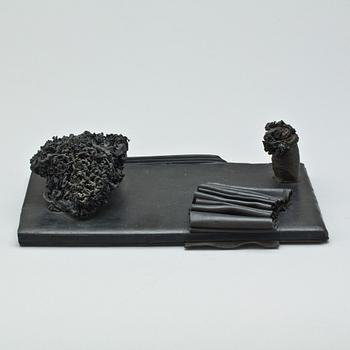 BERIT LINDFELDT, skulptur, gummi, etikettsmärkt.