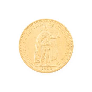 Gold coin, Hungary, 20 Korona, 1898.