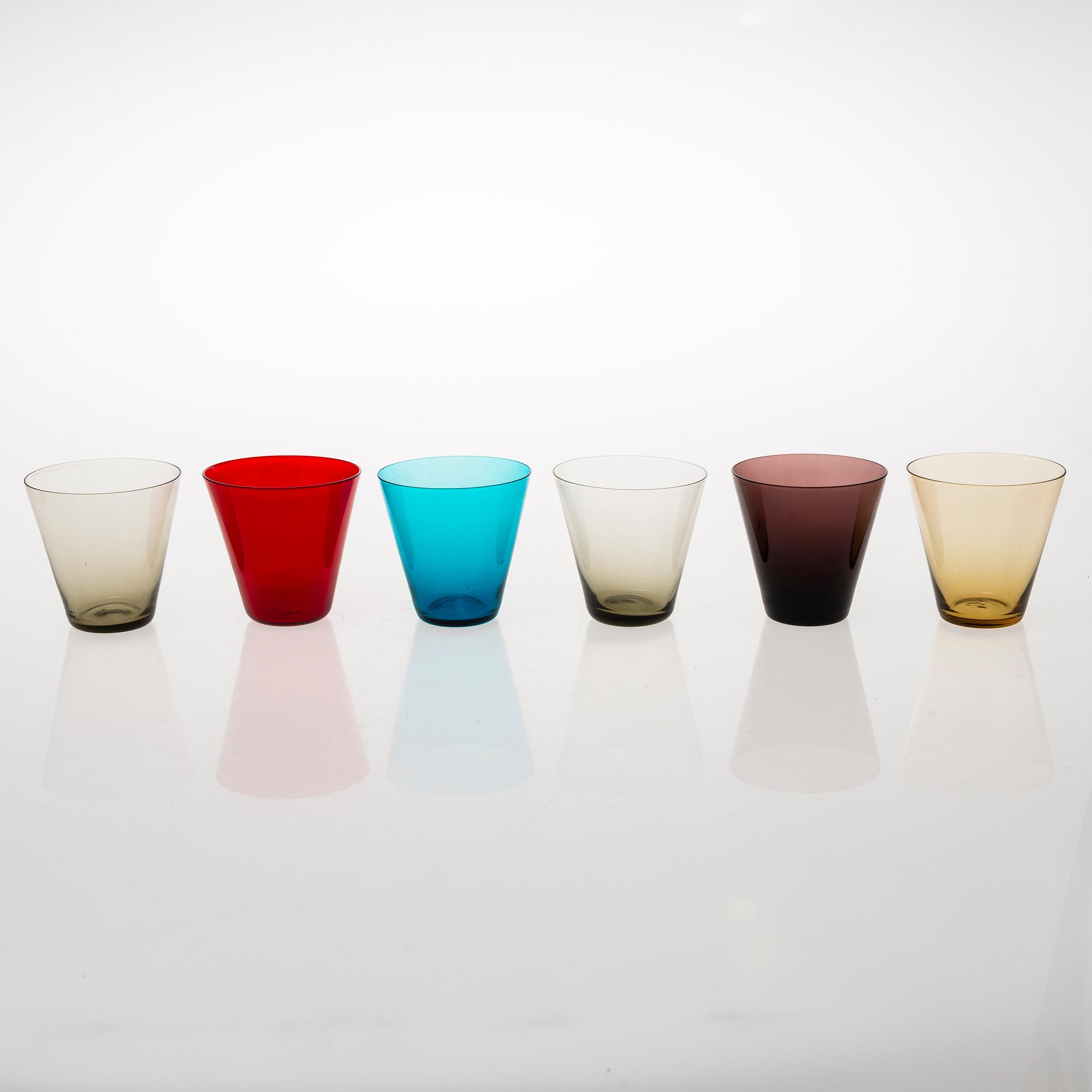 KAJ FRANCK, A set of 11 mid-20th century 'Kartio' 2744 drinkin glasses, Nuutajärvi Notsjö.