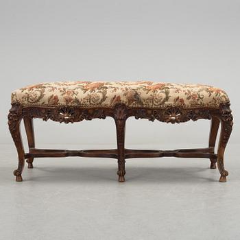 A ROCOCO STYLE STOOL, firsta half of the 19th century.
