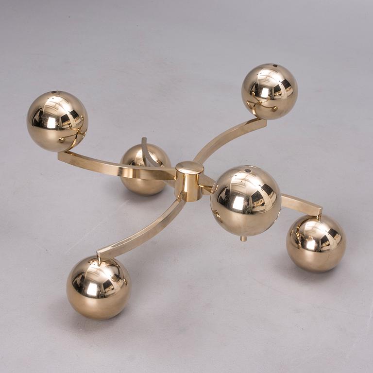 BORD, glas och mässing, "Sputnik Coffee Table", 1900-talets senare hälft.