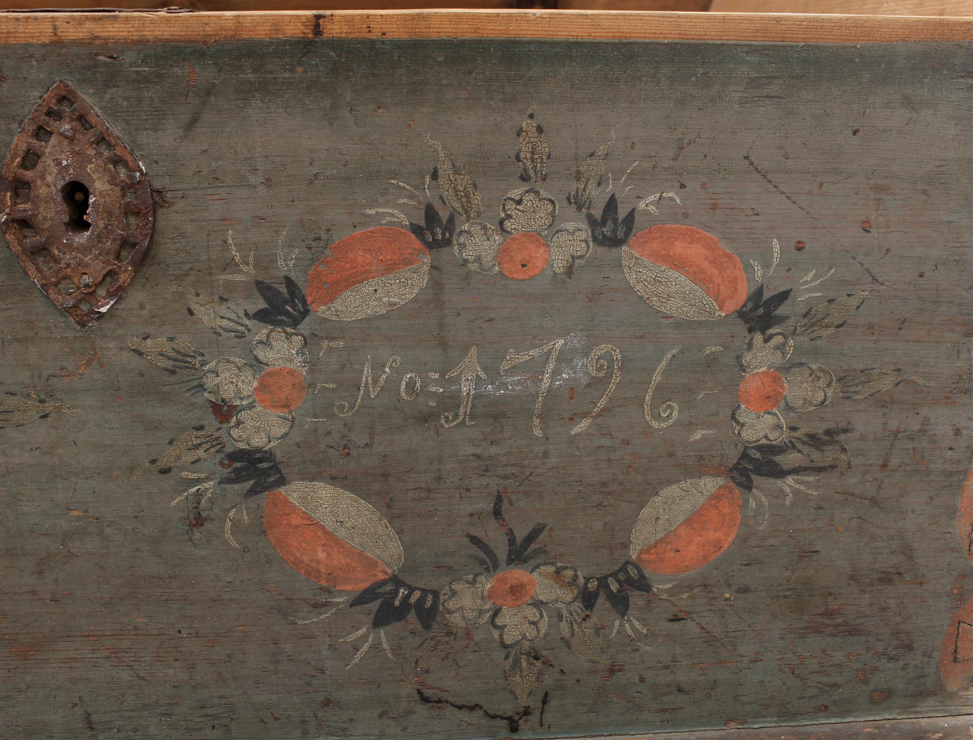 KISTA, allmoge, Hälsingland, enligt uppgift från Färila,  bär datering 1796.