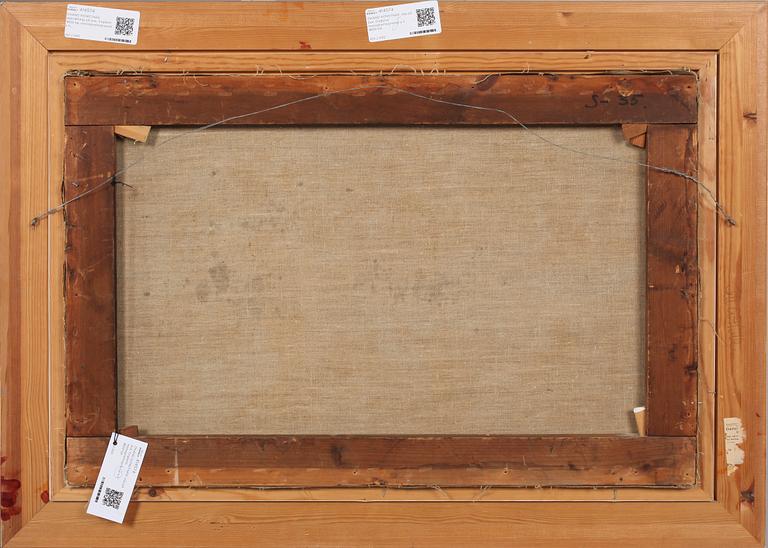 OKÄND KONSTNÄR, olja på duk, England, monogramsignerad A H, 1800-tal.