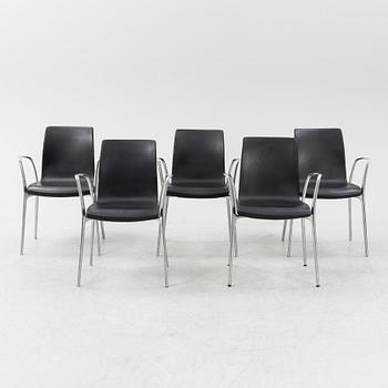 A set of five 'Gorka' armchairs by Jorge Pensi for Akaba.