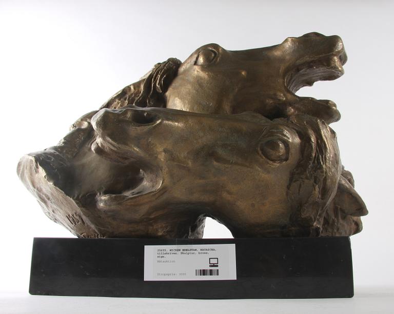 MICHEW EDELSTAM, NATASCHA, tillskriven. Skulptur, brons, sign.