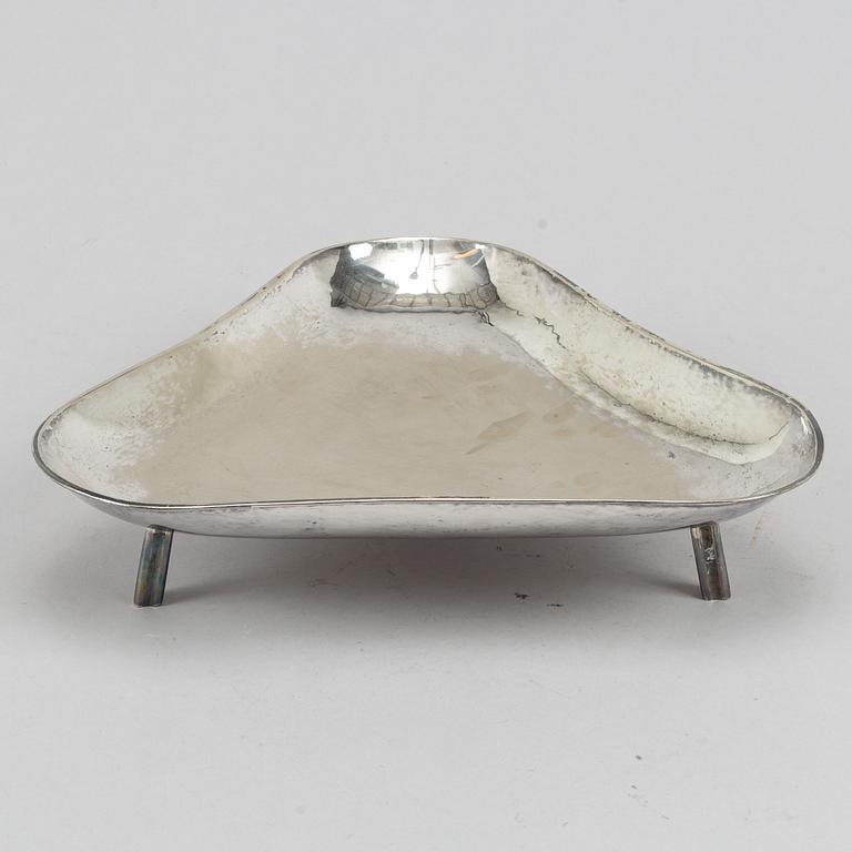 Karl Wojtech, a silver plated fruit bowl, Stockholm.