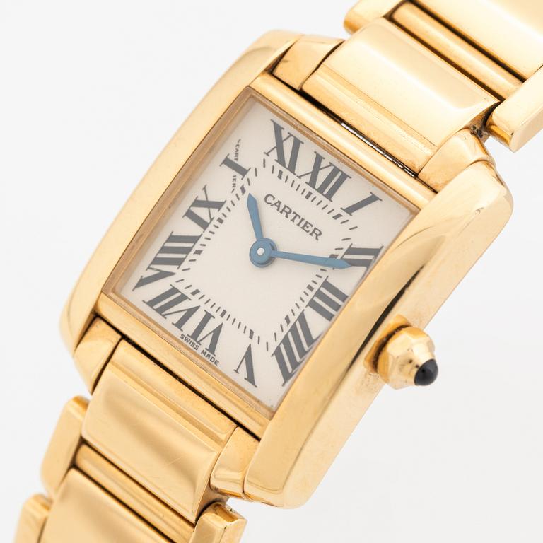 Cartier, Tank, Francaise, armbandsur, 20 x 18 (25) mm.