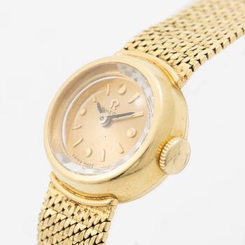 Omega, wristwatch, 18K gold, 17 mm.