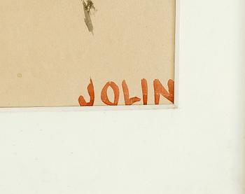 EINAR JOLIN, akvarell. Sign.