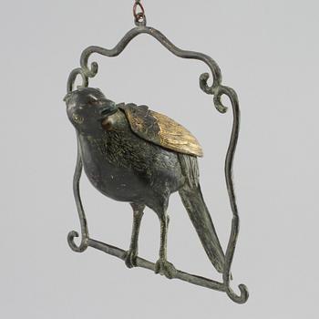 RÖKELSEKAR, patinerad brons, Kina, 1900-tal.