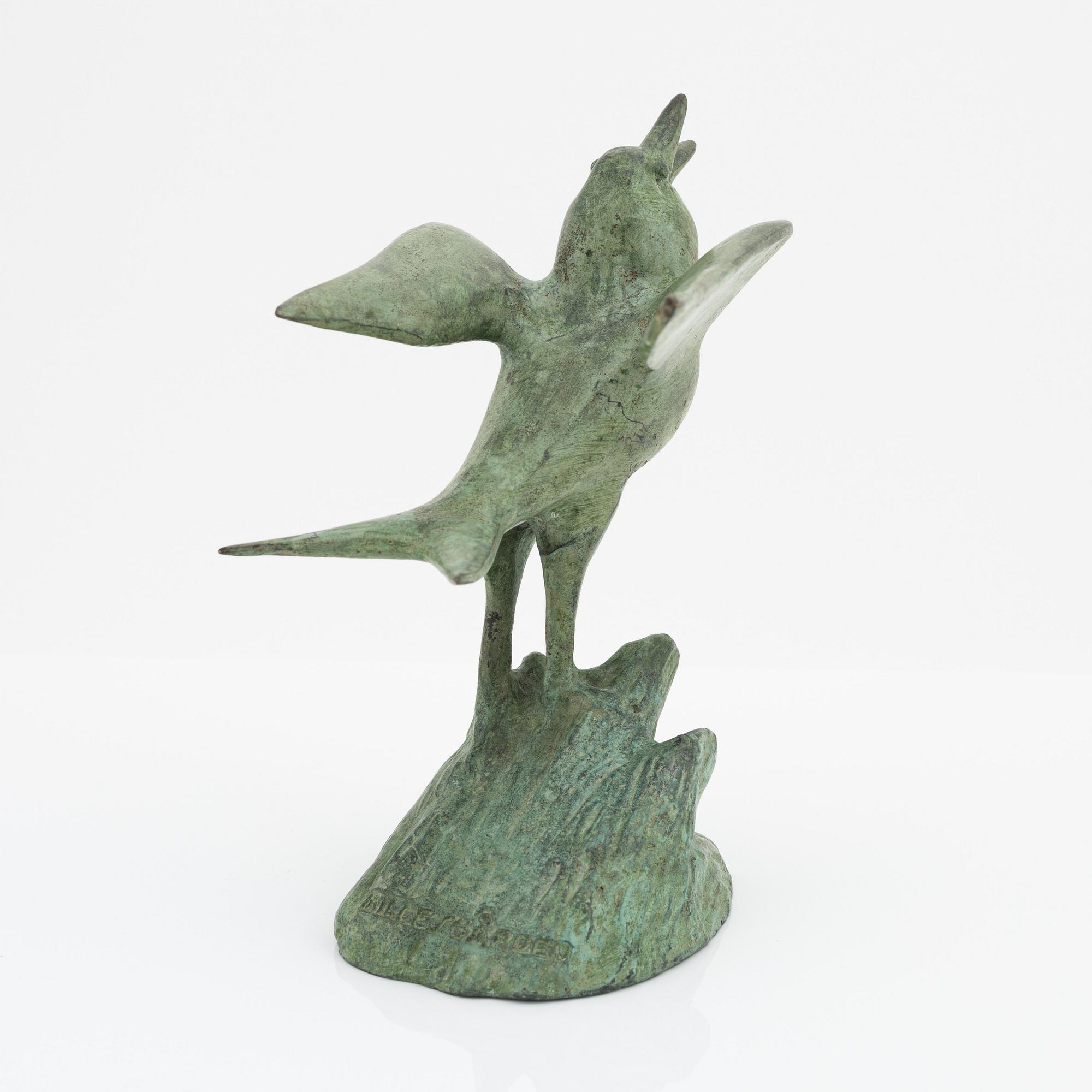 Carl Milles, after. A patinated bronze sculpture marked Millesgården.