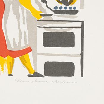 Karin Mamma Andersson, lithograph in colours, signed 22/40.