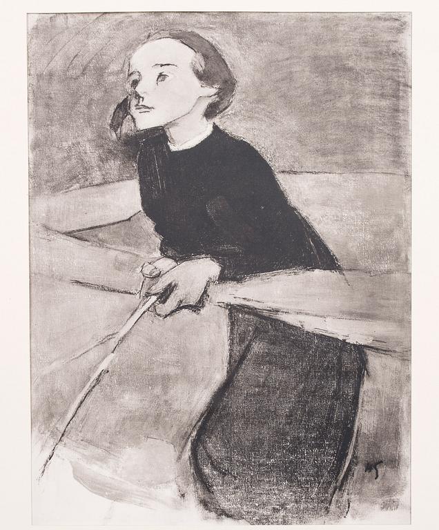 HELENE SCHJERFBECK, mapp med reproduktioner, 48 st.