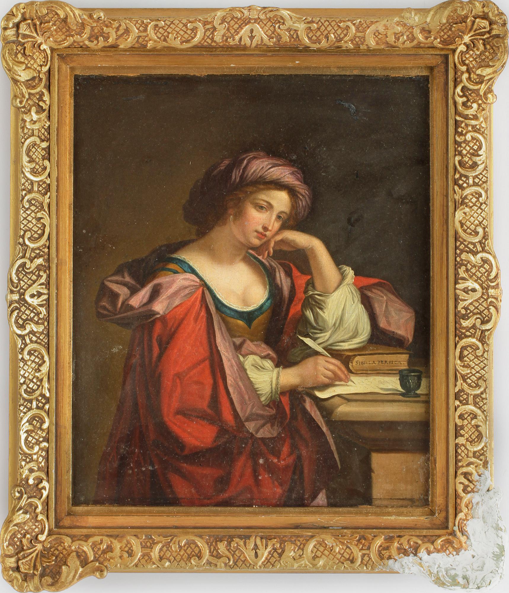 GIOVANNI FRANCESCO BARBIERI KALLAD IL GUERCINO, efter, olja på duk, ej signerad, 1800-tal.