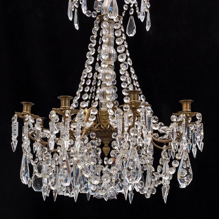 A CHANDELIER, ca 1900.