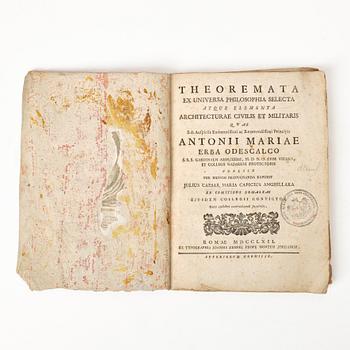 Bridges & Architecture, with engraved plates, 1676 & 1762.