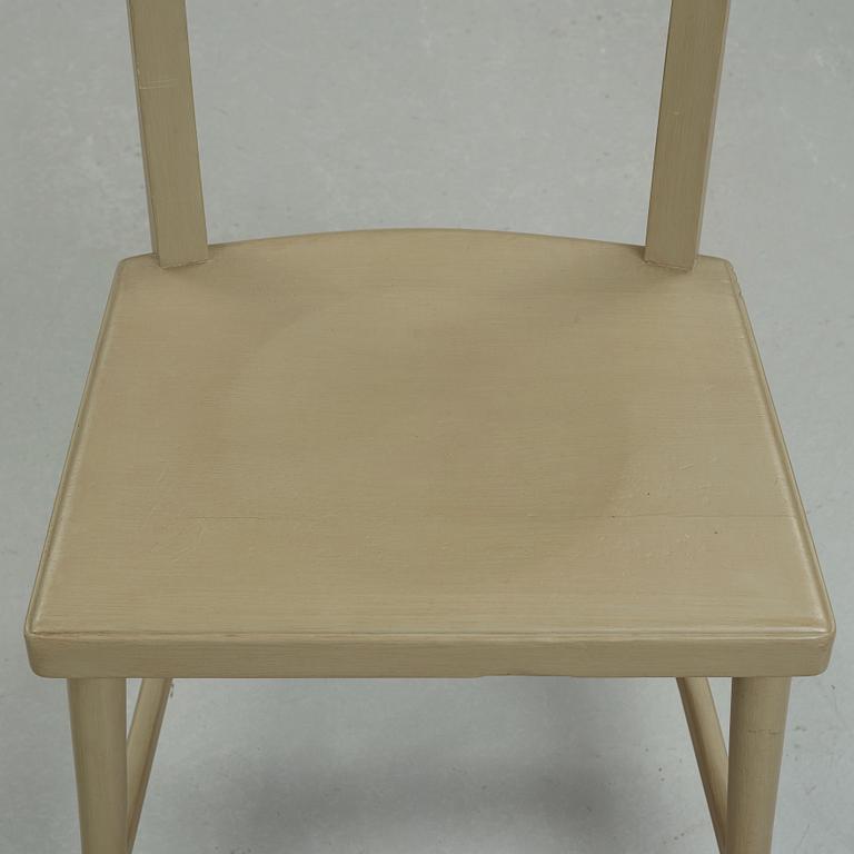 Gunnar Asplund, a school chair, lacquered in olive green, for Karlshamns Realskola, Sweden 1915-16.