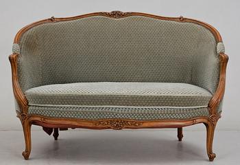 SOFFA. Louis XV-stil, 1900-tal.