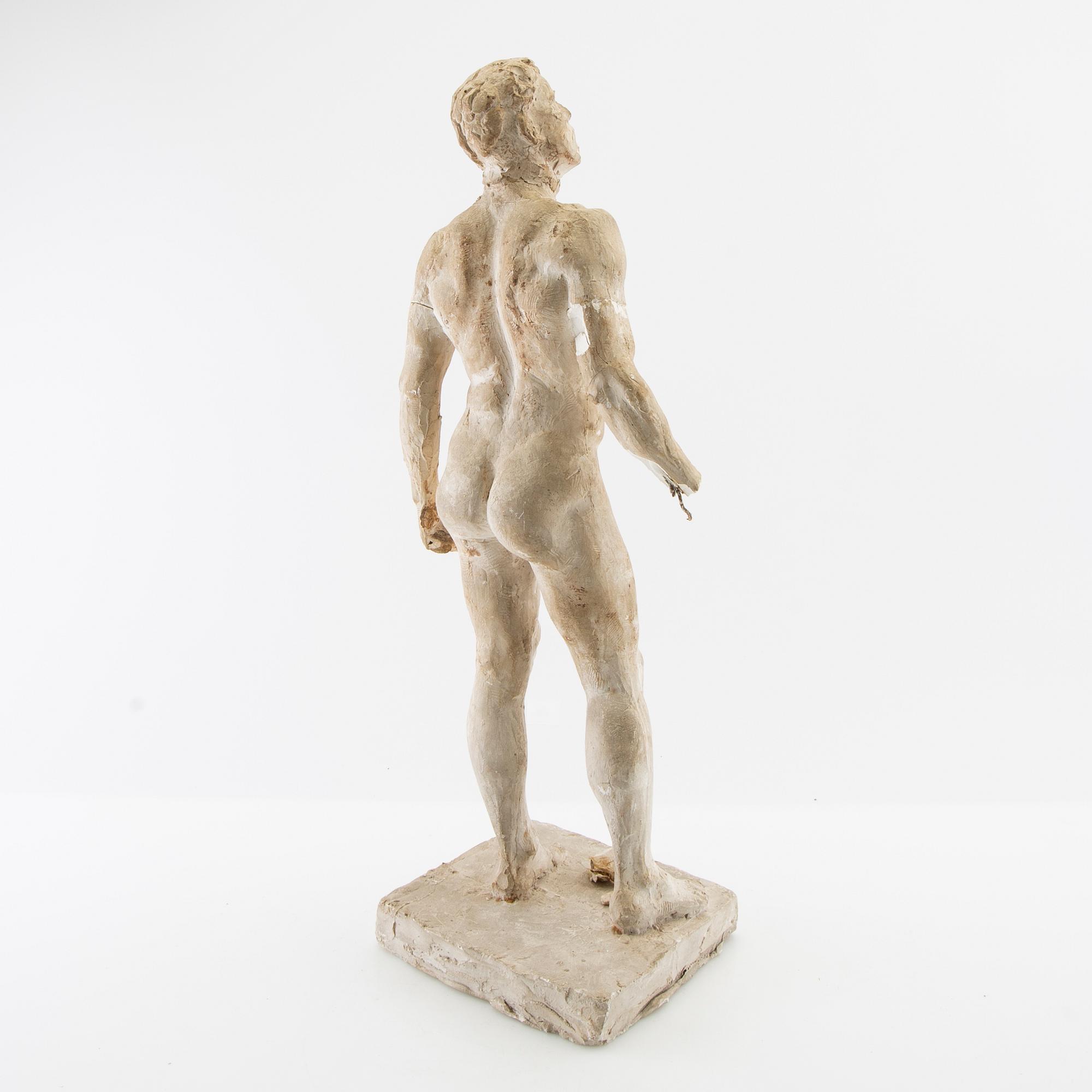 Nils Möllerberg, sculpture Standing Naked Youth.