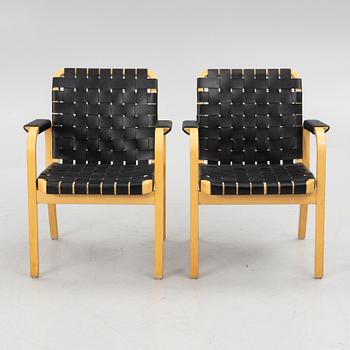 Alvar Aalto, armchairs, a pair, model 45, Artek, late 20th century.