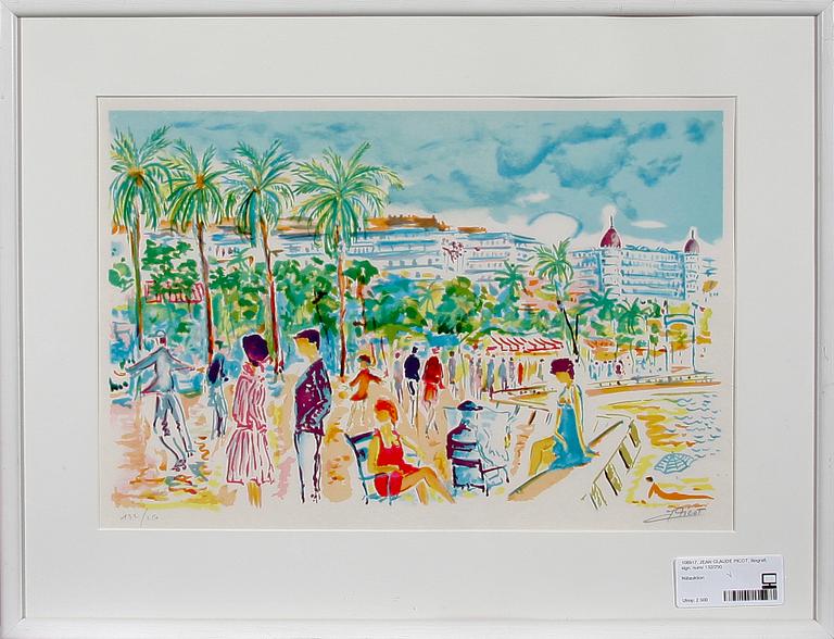 JEAN CLAUDE PICOT, litografi, sign, numr 132/250.