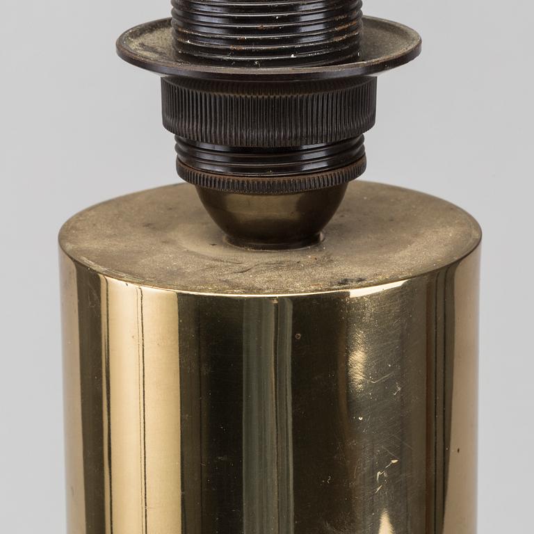 A BRASS TABLE LAMP BY BERGBOMS, second half of the 20th century.