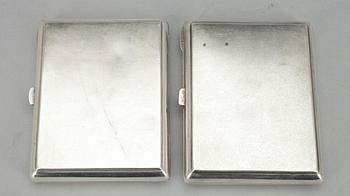 CIGARETTETUIER 2 ST, silver, Sovjetunionen, 1960-tal.