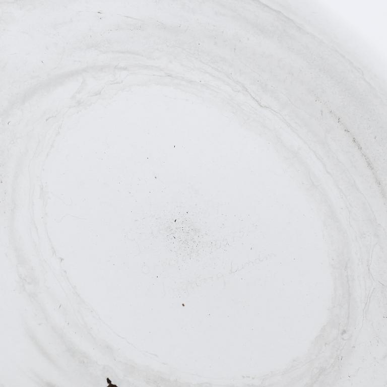 A signed glass vase by INGEBORG LUNDIN, "Äpplet (the apple)" for Orrefors.