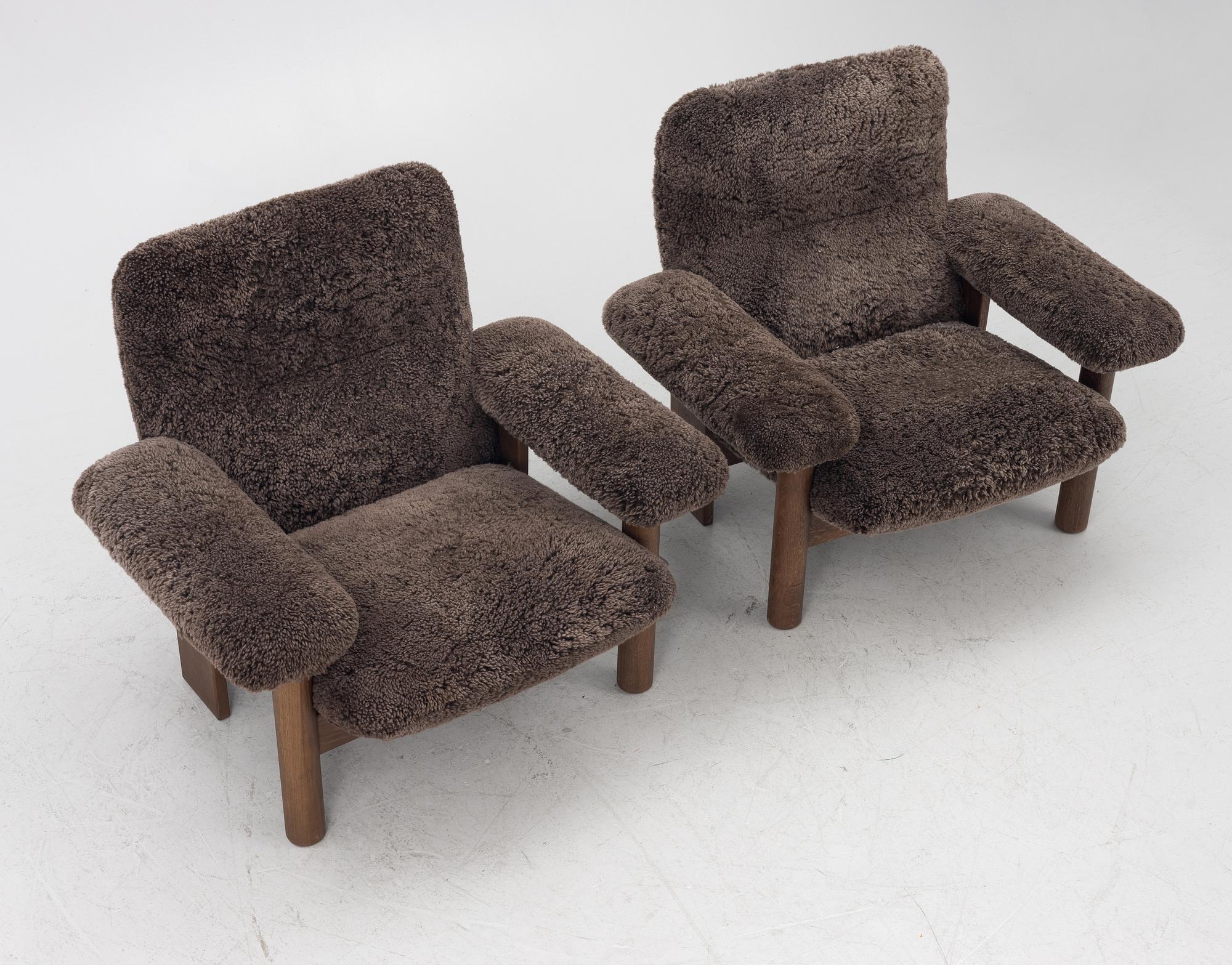 Anderssen & Voll, fåtöljer, ett par, "Brasilia", Audo Copenhagen, Danmark.