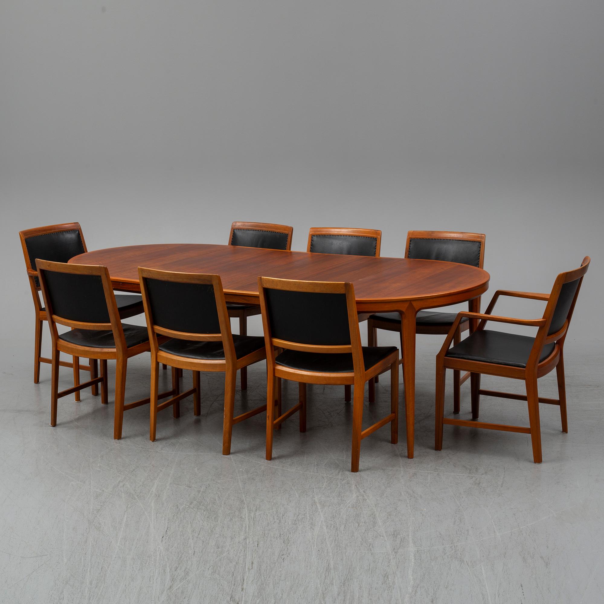 A set of table and chairs by Bertil Fridhagen for Bodafors.